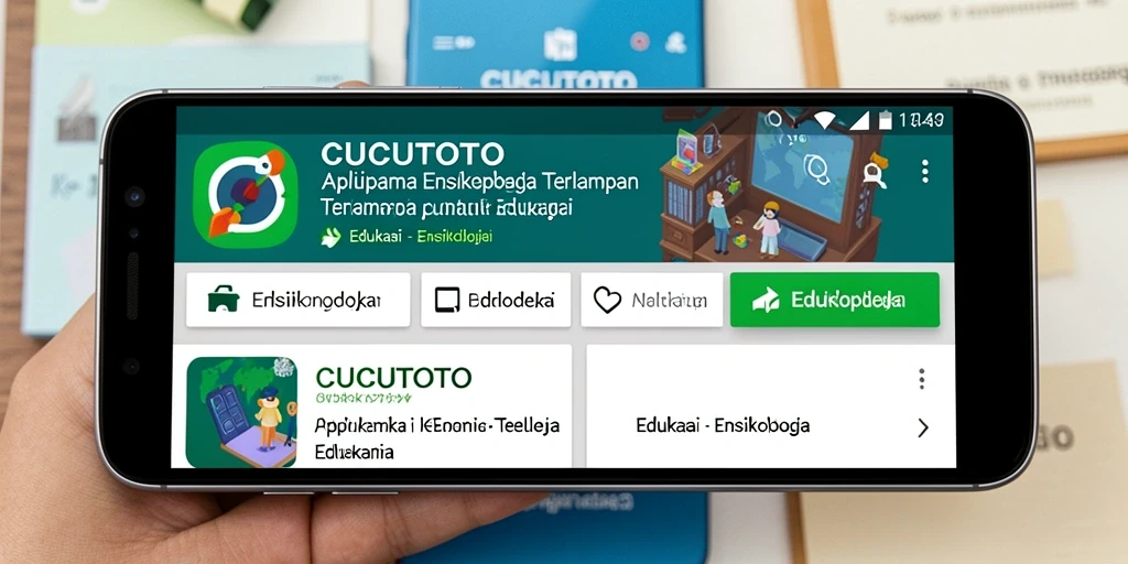Tampilan antarmuka CUCUTOTO dengan beragam artikel edukasi.