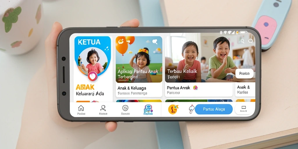 Antarmuka KETUA yang intuitif untuk pemantauan anak.