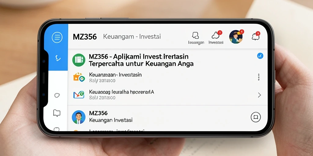 Tampilan antarmuka aplikasi MZ356 yang modern dan mudah digunakan.