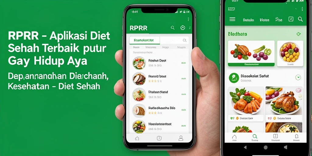 Antarmuka RPRR yang menarik dan fungsional untuk Diet Sehat.